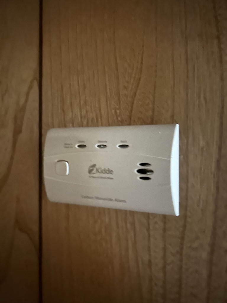 Carbon-monoxide detector in the basement that warned of generator exhaust