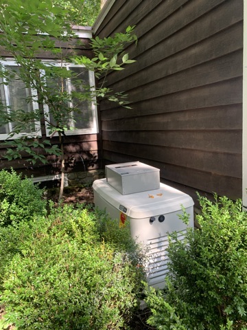 Whole-house generator originally installed too close to a basement window