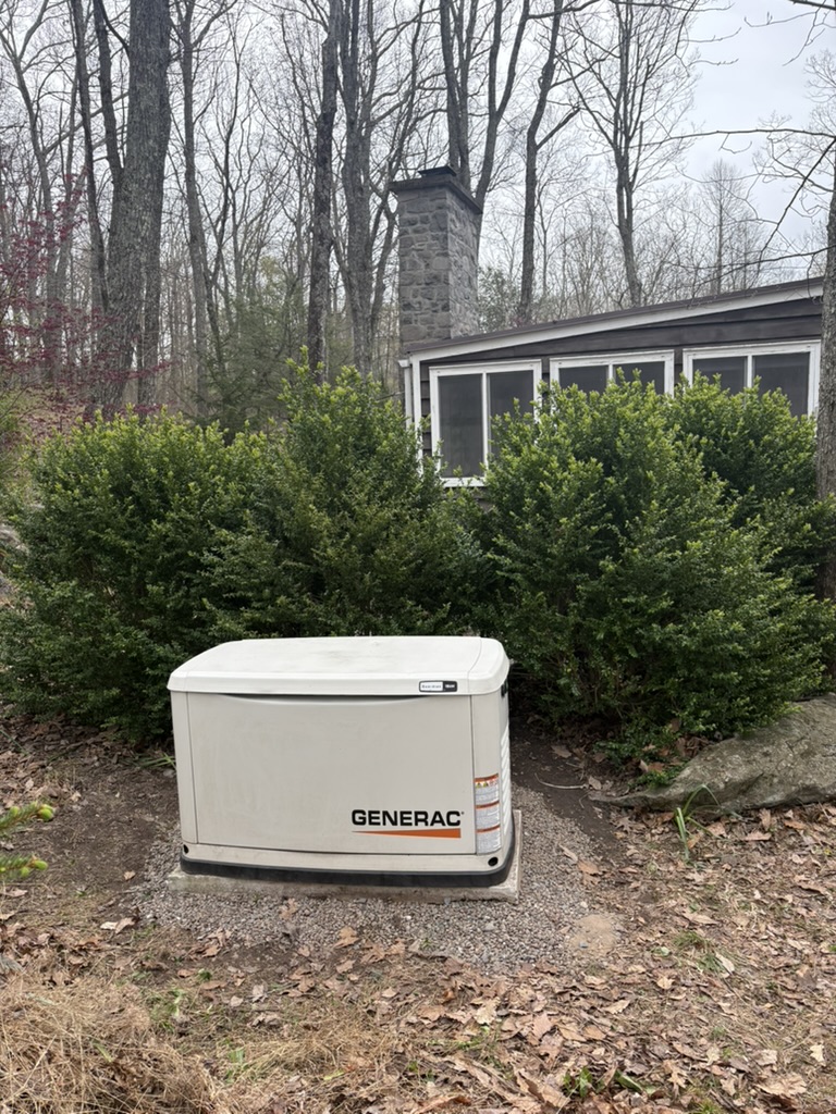 Generac whole-house generator relocated a safer distance from the vacation-rental home